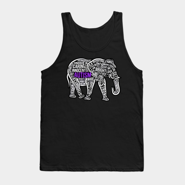 Autism Awareness Elephant Colorful Tank Top by nhatvv